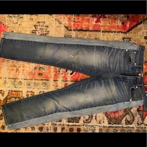 Madewell two tone jeans